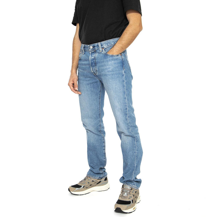 501 Levi's Original Chemicals - Pantaloni Denim Jeans Uomo Blu 00501-3504  LEVIS 