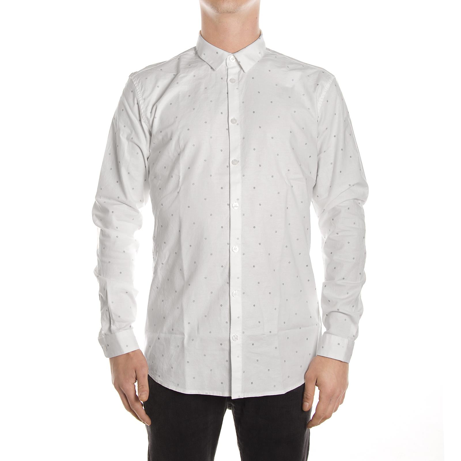 BROOKMAN L/S SHIRT WHITE 126160075-000  MINIMUM 