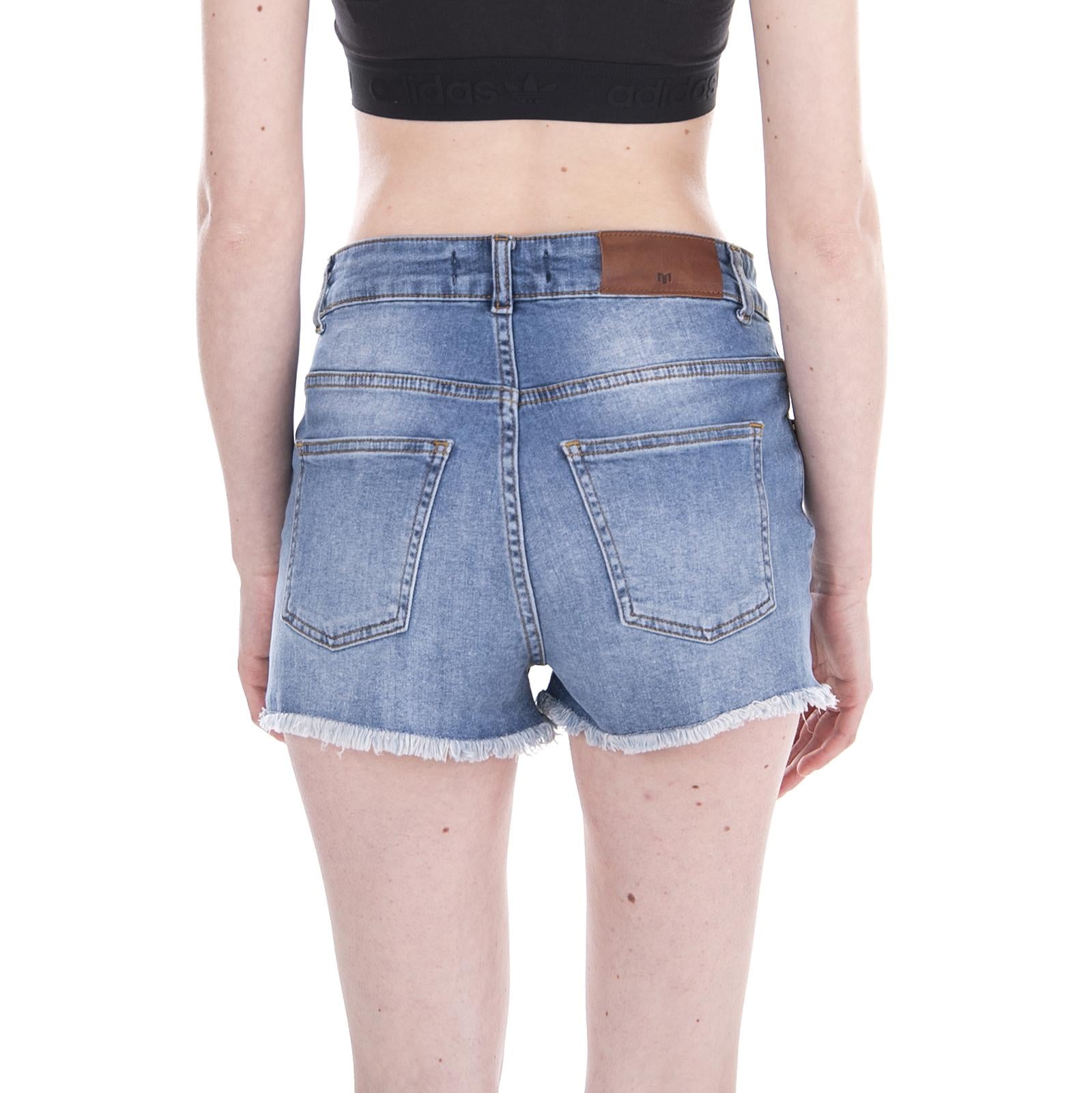 Mega - Pantaloncini Denim Jeans Donna Blu 16301M261-1002  MINIMUM 