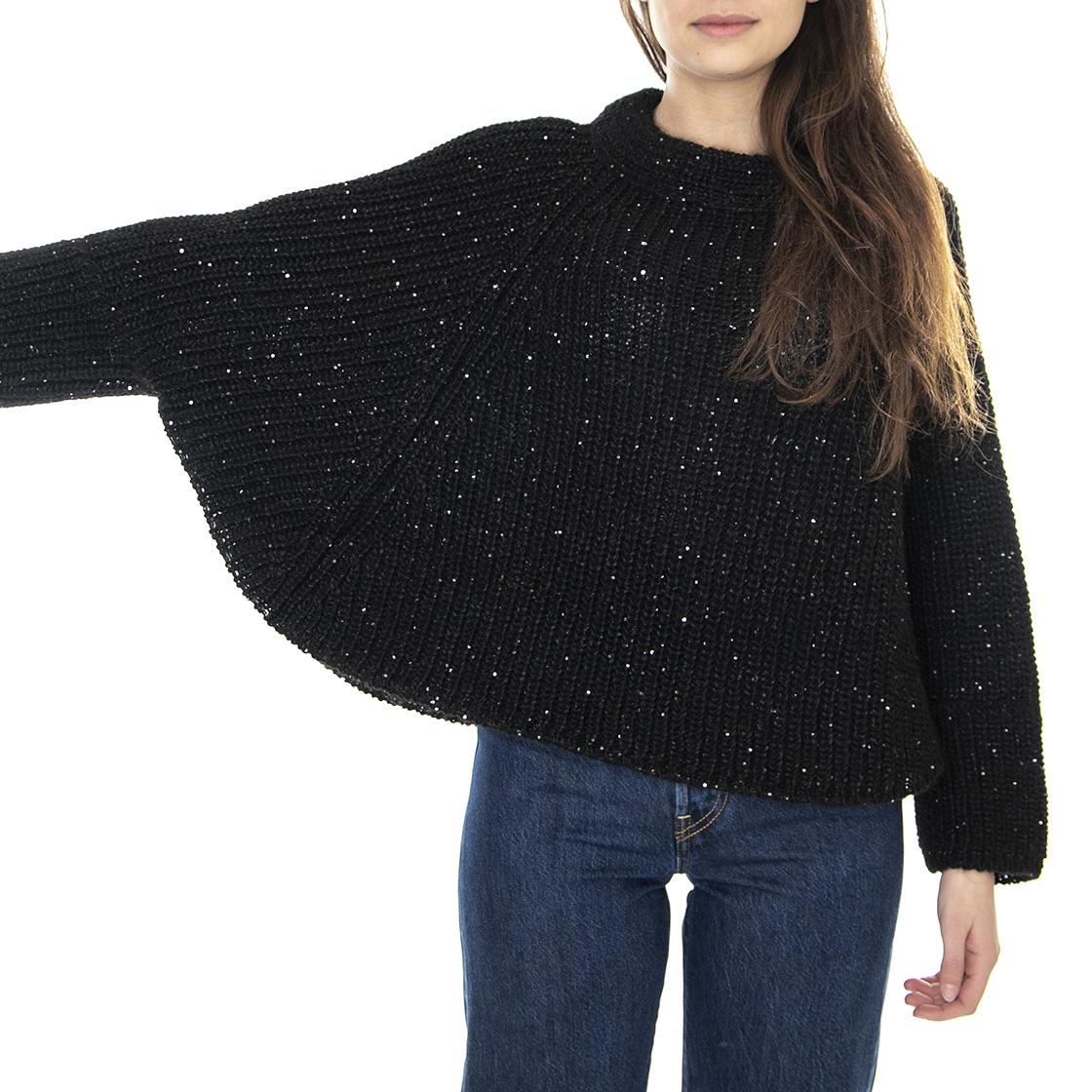 021SD53060 - Maglione Donna Nero Diamante 021SD53060 -S3000  ALESSIA SANTI 