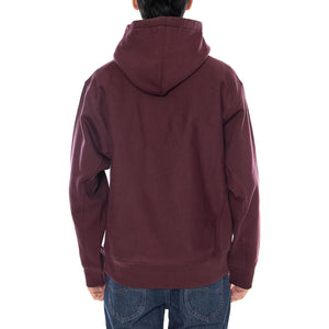 Hooded American Script Sweat Rondo - Felpa con Cappuccio Uomo Bordeaux I028279.33KXX  CARHARTT WIP 