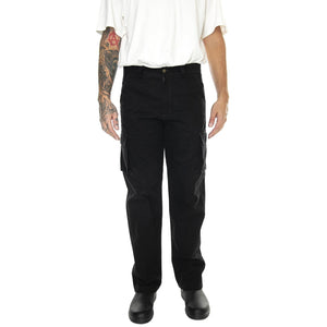 Canvas Cargo Pant Black - Pantaloni Uomo Neri 6080124-10158  CAT 