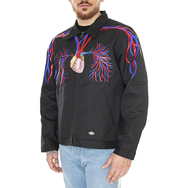 Amber Unlined Eisenhower Black - Giacca Estiva Uomo Nera DK0A4YUMBLK1  DICKIES 