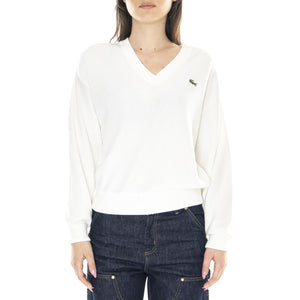 W' Pullover 70V - Maglione Donna Bianco AF5622-70V  LACOSTE 