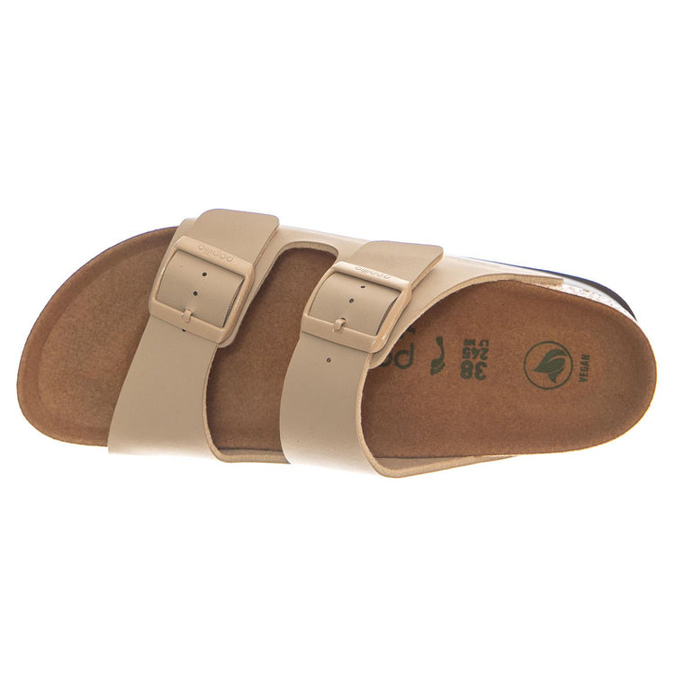 Arizona Platform Vegan Birko Flor Narrow Fit Sandcastle - Sandali Donna Beige 1031261 SDL BIRKENSTOCK 