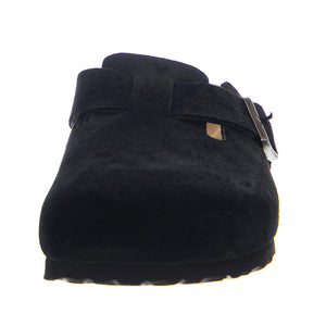 Boston black, Suede Leather - Sandali Uomo Neri 1027067  BIRKENSTOCK 