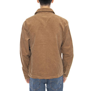 Motor Zip Jacket -- Giacca Uomo Tiger's Eye Cord Marrone 03442 TGREC BRIXTON 