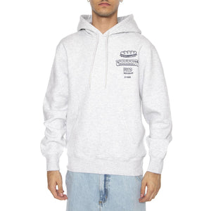 Hooded Sandwich Sweat Ash Heather / Blue - Felpa Uomo Grigia I035277.1V1XX . CARHARTT WIP 