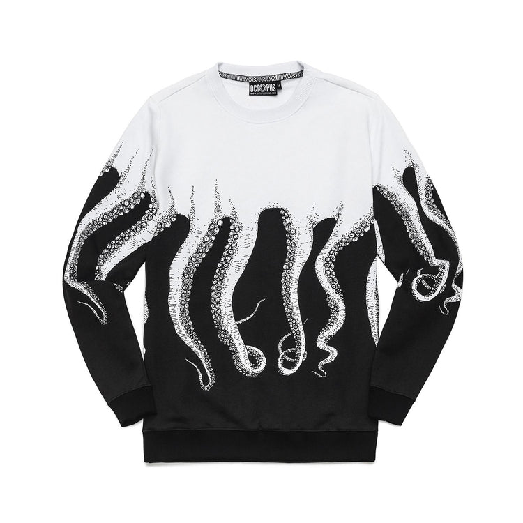 BLACK OCTOPUS Screen Printed WHITE 113299_4  OCTOPUS 