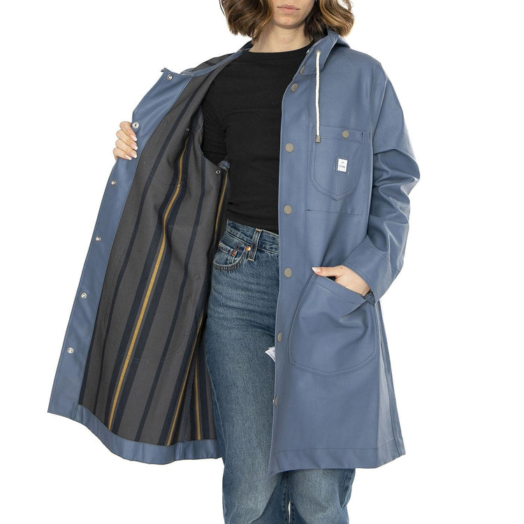 Women's Lee® x STUTTERHEIM Chore Raincoat - Giacca Donna Blu 112361898  LEE 