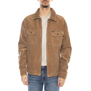 Motor Zip Jacket -- Giacca Uomo Tiger's Eye Cord Marrone 03442 TGREC BRIXTON 