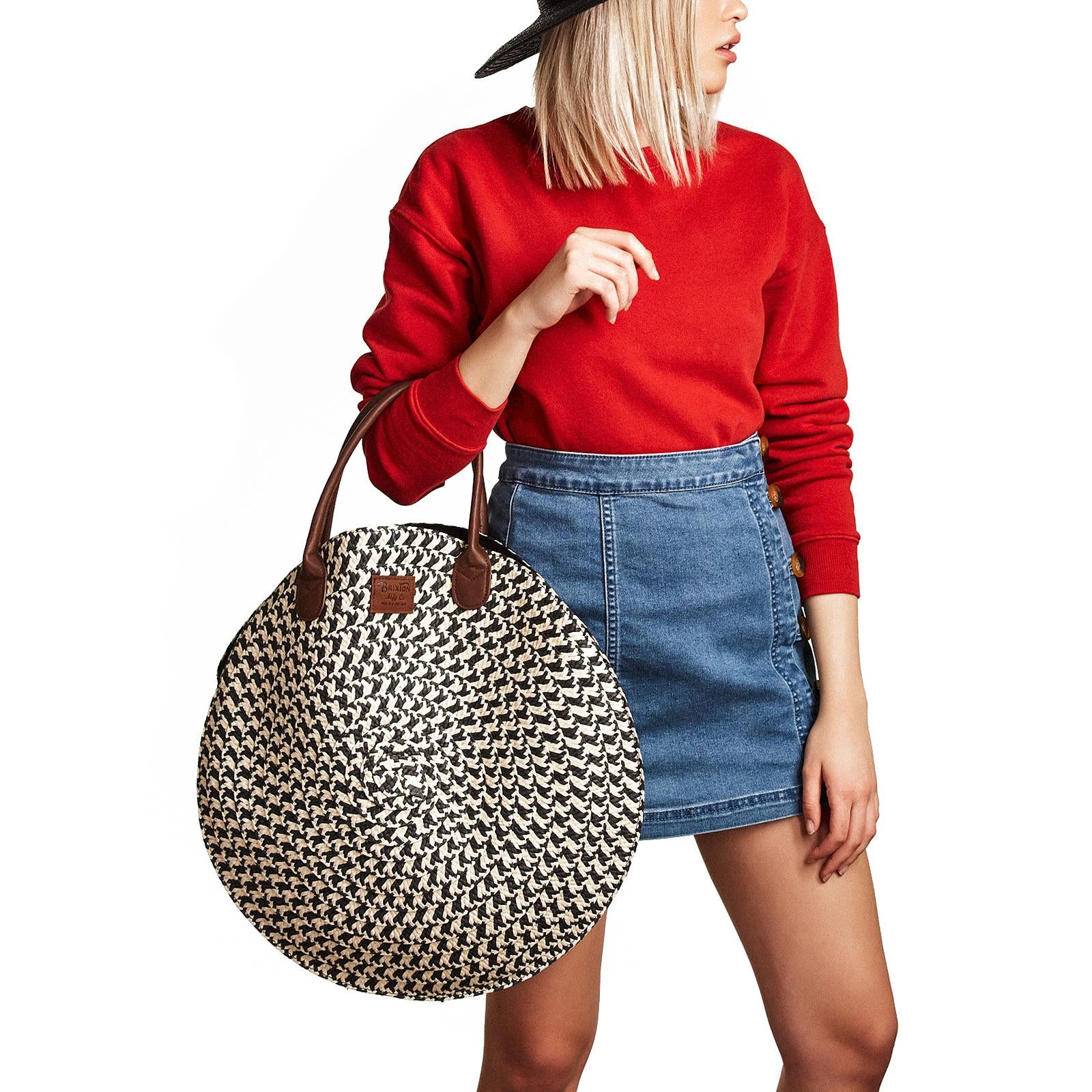 Amalie Bag - Black / Natural - Borsa Multicolore con Manici 05229-BKNAT . BRIXTON 