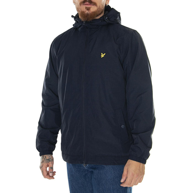 Zip Through Hooded Jacket Flee Dark Navy - Giacca Invernale Uomo Blu JK1991V-Z271  LYLE & SCOTT 