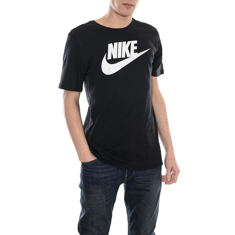 MEN S NIKE SPORTSWEAR FUTURA ICON T-SHIRT BLACK/BLACK/WHITE 696707-015  NIKE 