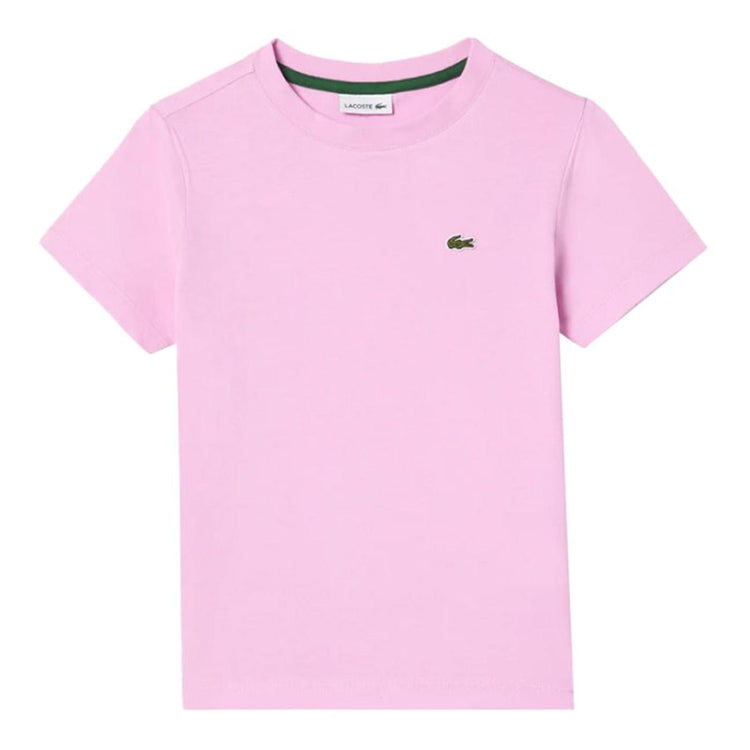 T-Shirt IXV Pink Kids - Maglietta Girocollo Bambini Rosa TJ1122-IXV  LACOSTE 