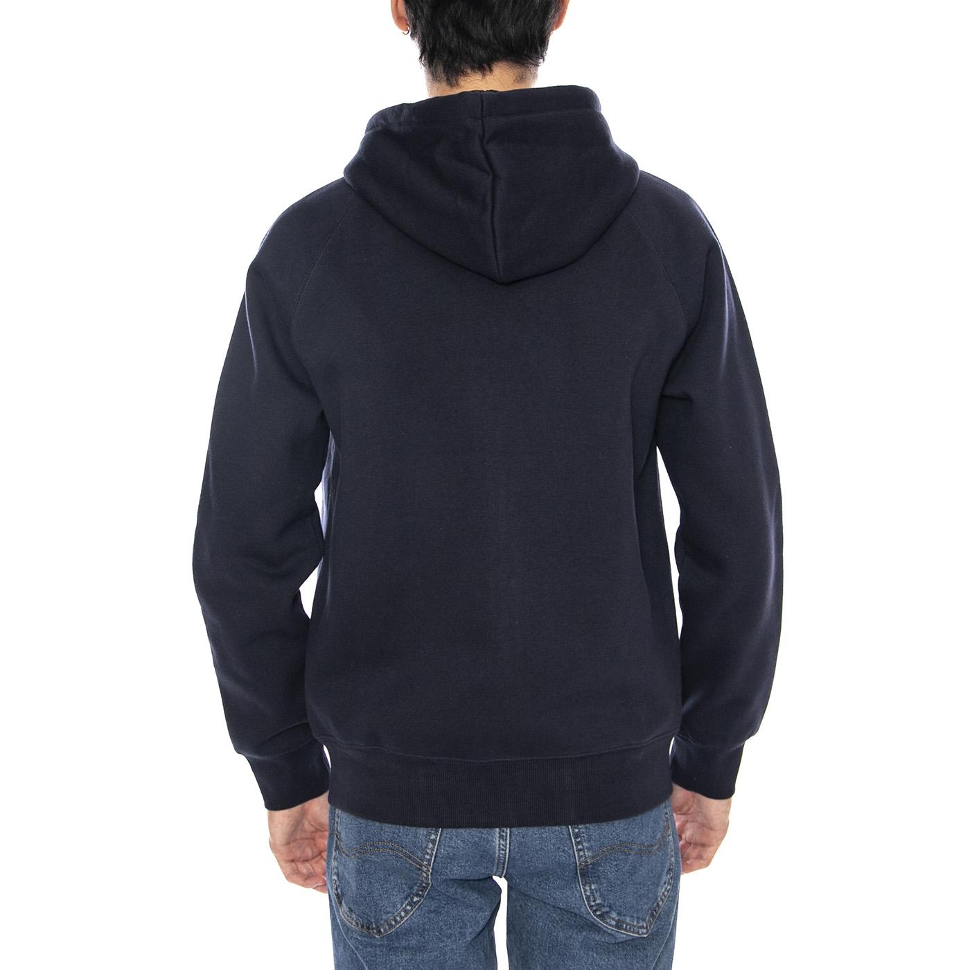 Hooded Chase Jacket Dark Navy / Gold - Giacca con Cappuccio e Zip Uomo Blu I033664.00HXX  CARHARTT WIP 