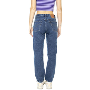 501 Crop Orinda Troy Horse Dark Indigo Flat Finish - Pantaloni Denim Jeans Donna Blu 36200-0224  LEVIS 
