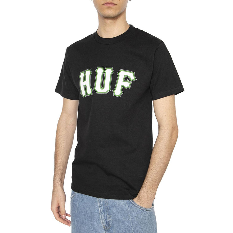 Giant S/S Tee Black - Maglietta Girocollo Uomo Nera TS02401-BLACK  HUF 