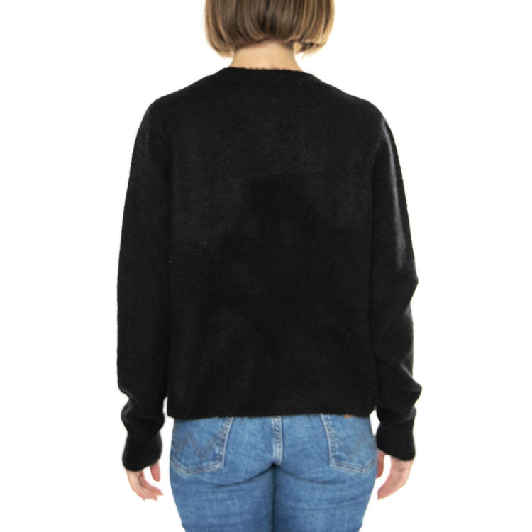 Cárdigan Botón Joya Negro - Cardigan Donna Nero 43W/10708  WILD PONY 