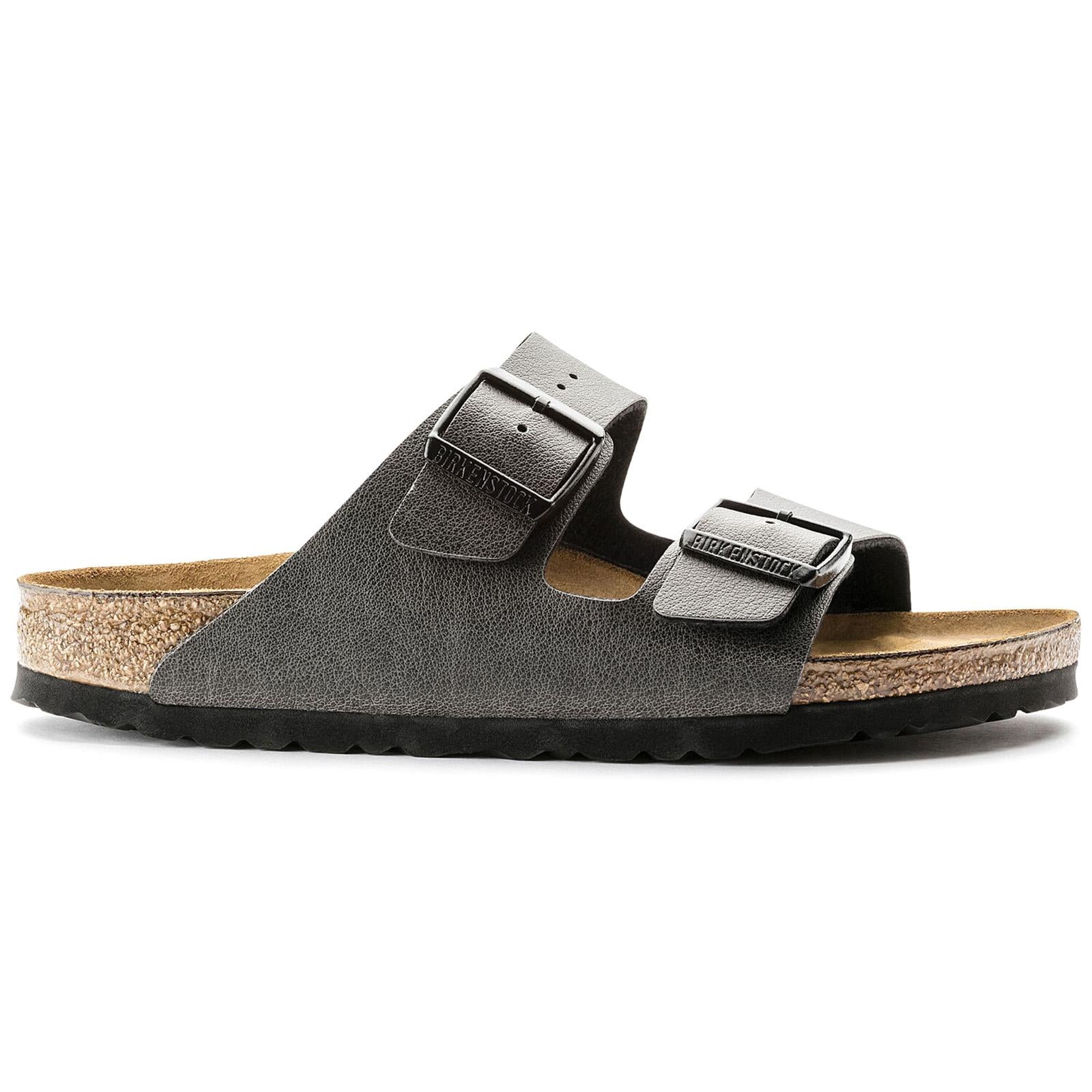 Arizona Birko-Flor Sandals - Pull Up Anthracite - Sandali Donna Grigi - Calzata Normale 1000127  BIRKENSTOCK 