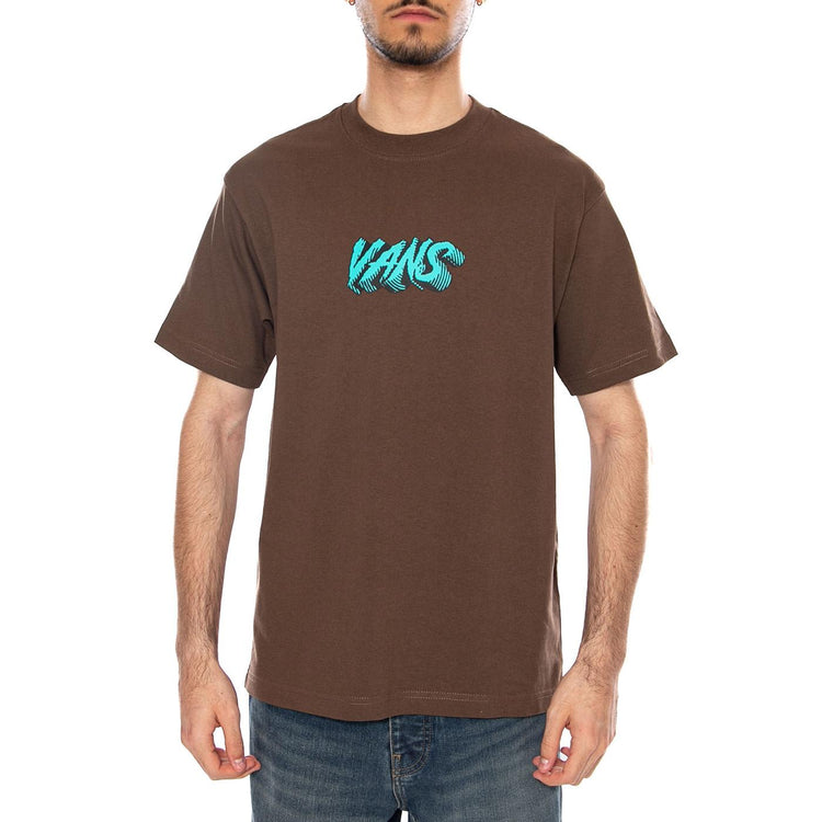 STONE SWIRL LOOSE SS VINTAGE COCOA - Maglietta Girocollo Uomo Marrone VN000VY1 FST1 VANS 
