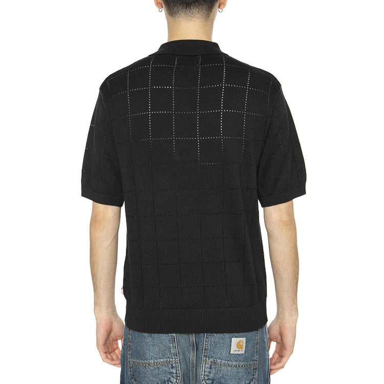 Sweater Knit Polo Pointelle Grid Mineral - Polo Uomo Nera A7294-0014  LEVIS 