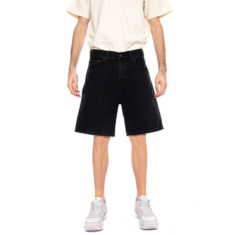 Nolan Short Black - Bermuda Denim Jeans Uomo Neri I034869 8906 CARHARTT WIP 