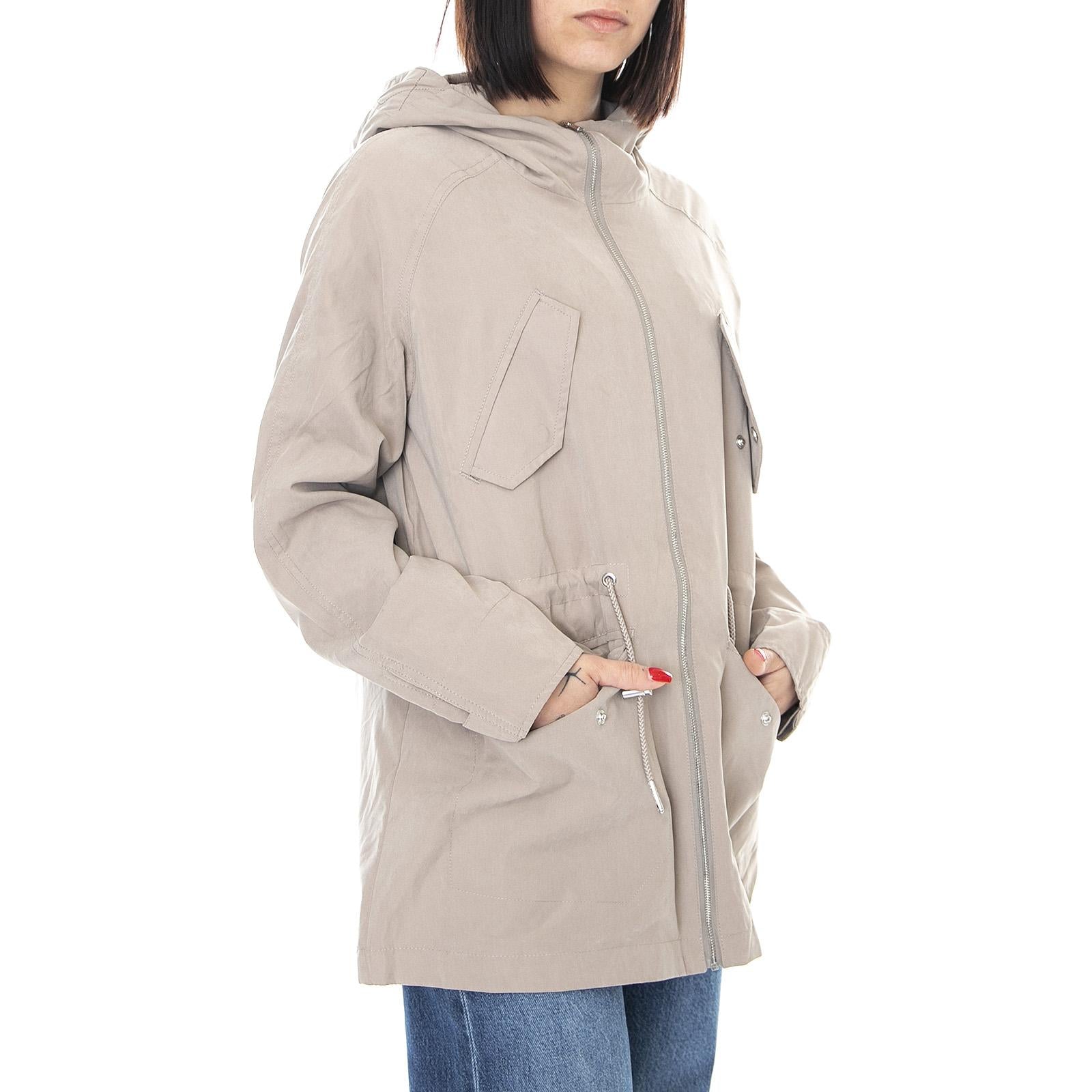 Womens Ebba Jacket - Taupe - Giacca Invernale con Cappuccio Donna Beige 171521-953-taupe  ELVINE 