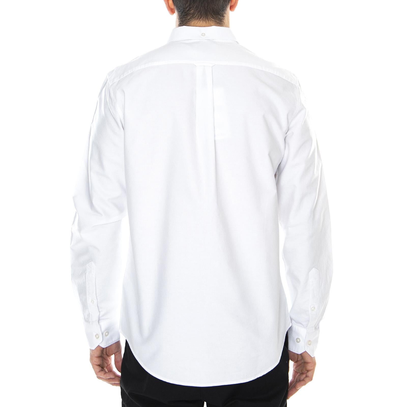 Brewer Slim Shirt - White - Camicia Uomo Bianca 119442_4  FARAH 