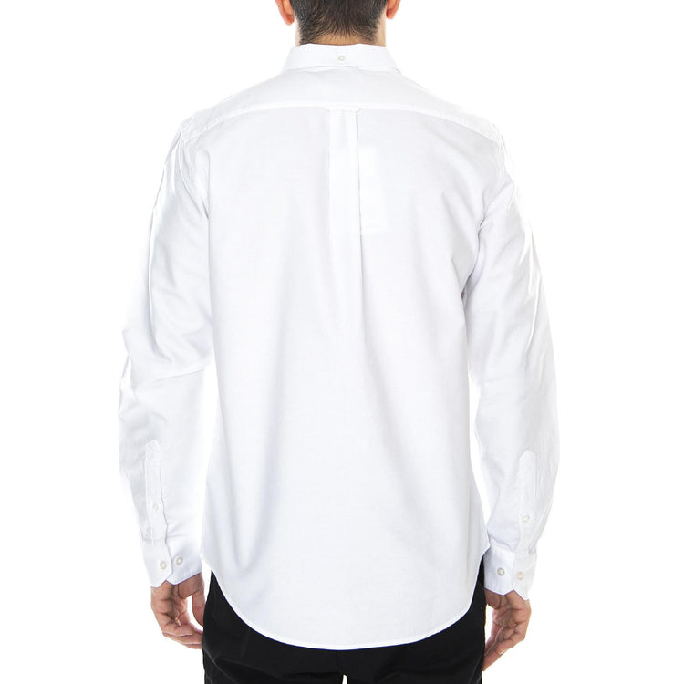Brewer Slim Shirt - White - Camicia Uomo Bianca 119442_4  FARAH 
