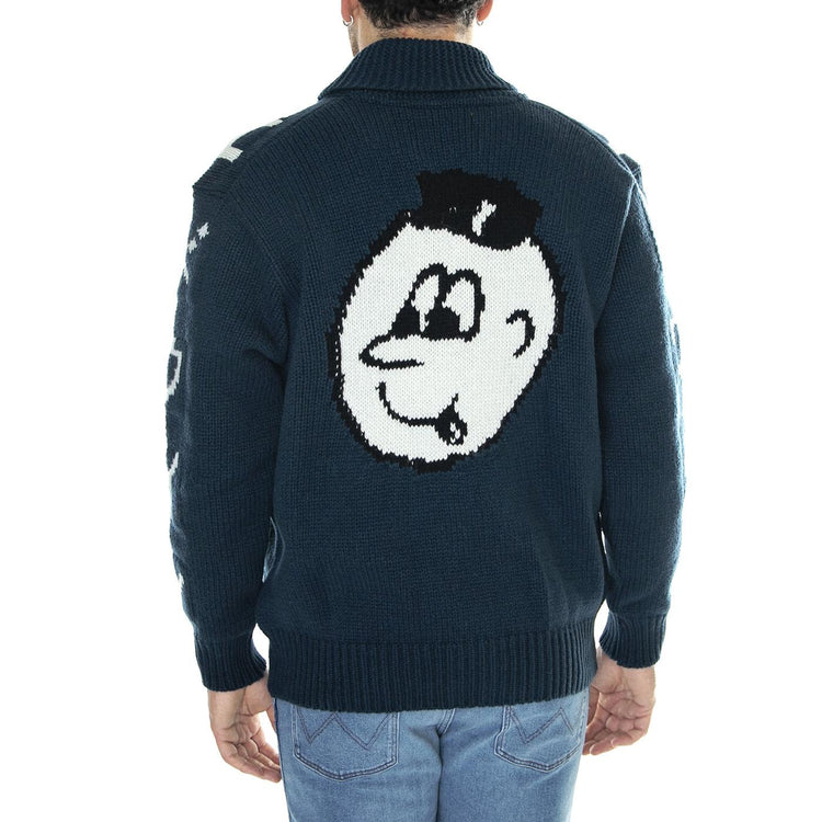 Timer Cardigan Navy - Cardigan Uomo Blu / Multicolore I032948.77.67.  EDWIN 