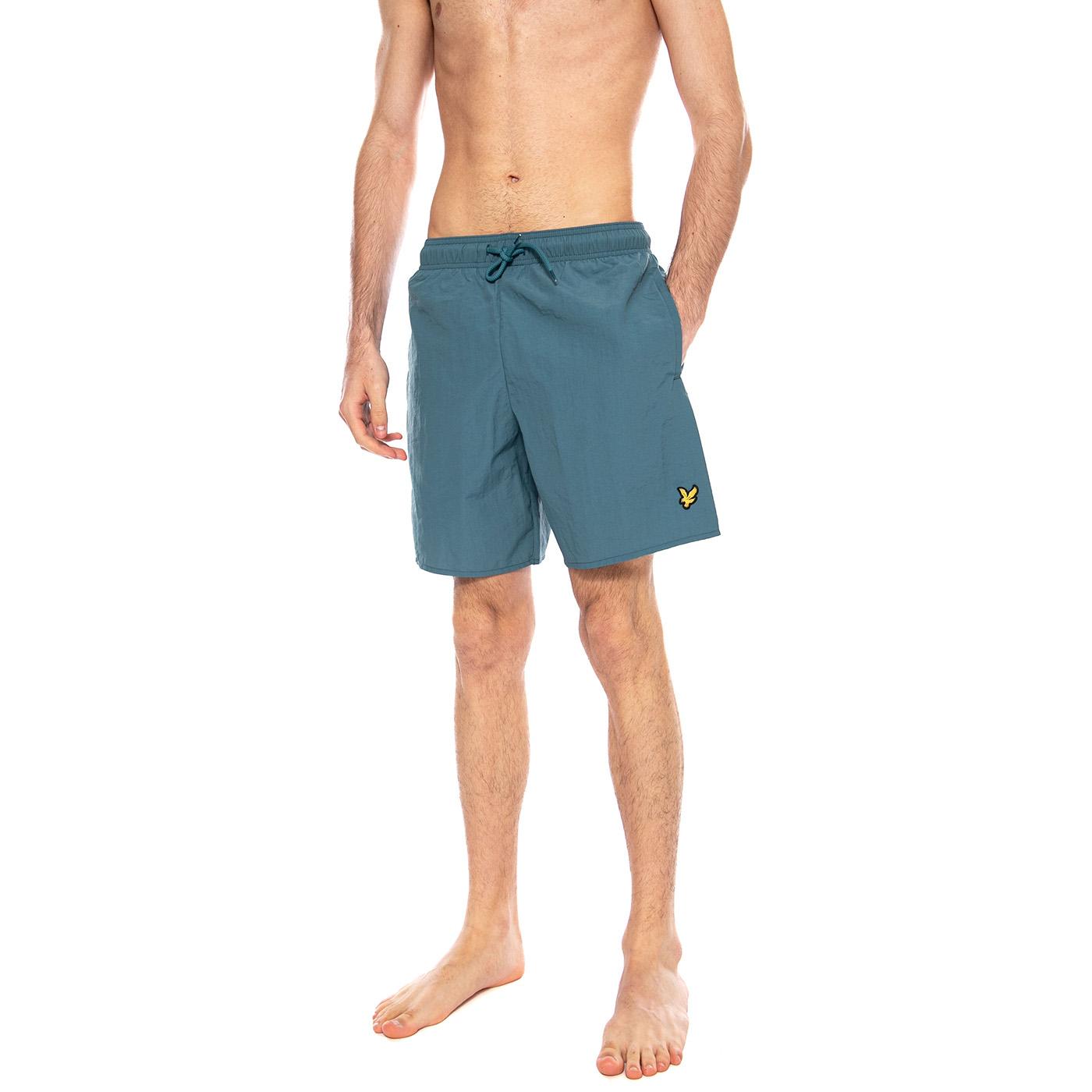 Plain Swim Short Denim Jeans - Costume da Bagno Uomo Blu SH1204VB Y13 LYLE & SCOTT 