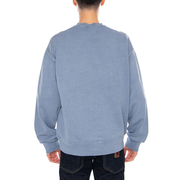 Nelson Sweat Gentle Blue - Felpa Girocollo Uomo Blu I029957 3HXGD CARHARTT WIP 