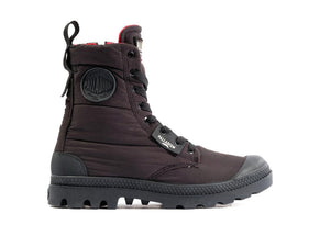 Pampa Hi Overcush Black / Black - Scarpe Stringate Profilo Alto Donna Nere PAS98864-001-M  PALLADIUM 