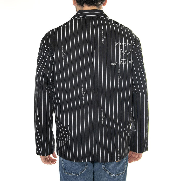 JMB Striped Blazer Black / Black - Giacca Uomo Nera 112359231  LEE 