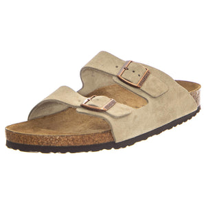 Arizona Taupe, Suede Leather - Sandali Uomo Beige 051463 . BIRKENSTOCK 