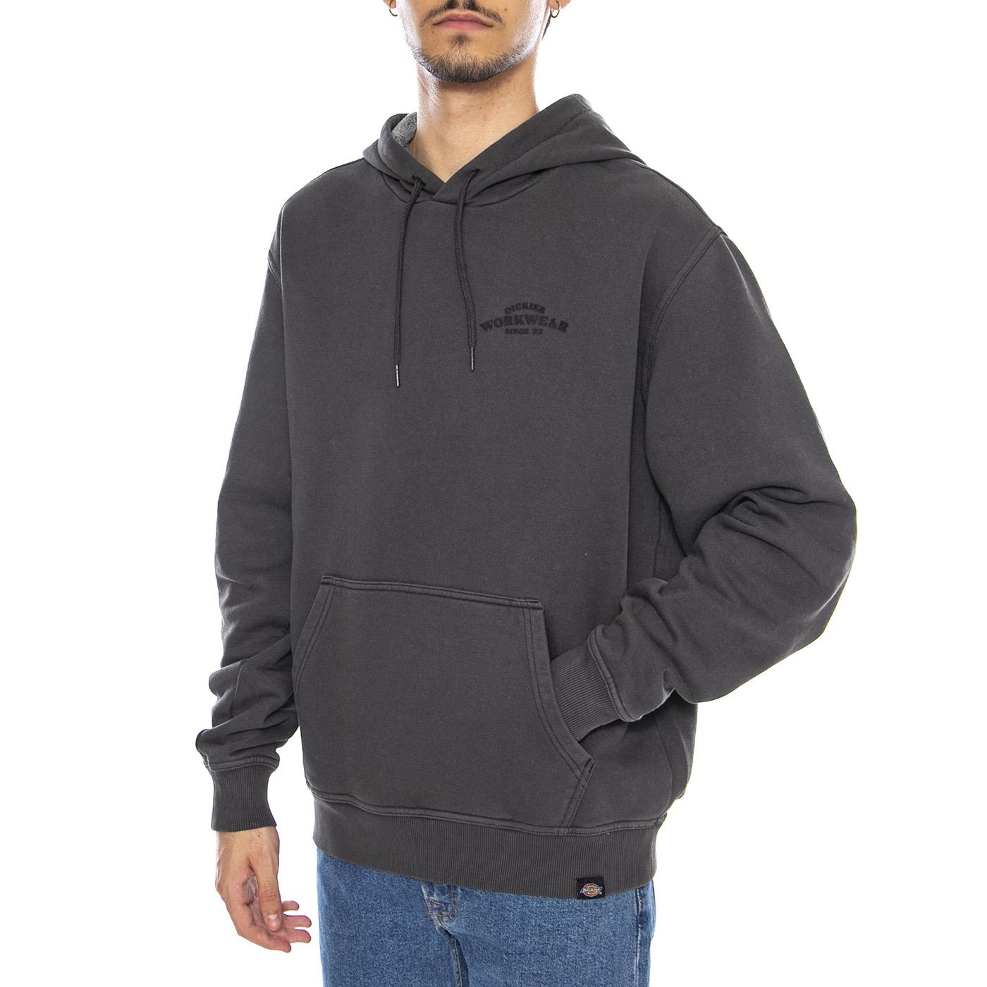 Christiana GD Hoodie Black - Felpa con Cappuccio Uomo Nera DK0A87NQBLK1 . DICKIES 