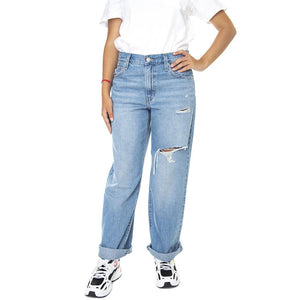 Baggy Dad Z5993 Medium Indigo Destructe - Pantaloni Denim Jeans Donna Blu A3494-0015  LEVIS 