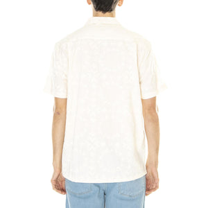 M' Loma S/S Revere Embroidery Shirt - Camicia Maniche Corte Uomo Beige / Multicolore F4WSD029-280  FARAH 