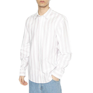 L/S Dillion Shirt Dillion Stripe, Hortensia / White - Camicia Uomo Multicolore I033027.2SNXX  CARHARTT WIP 
