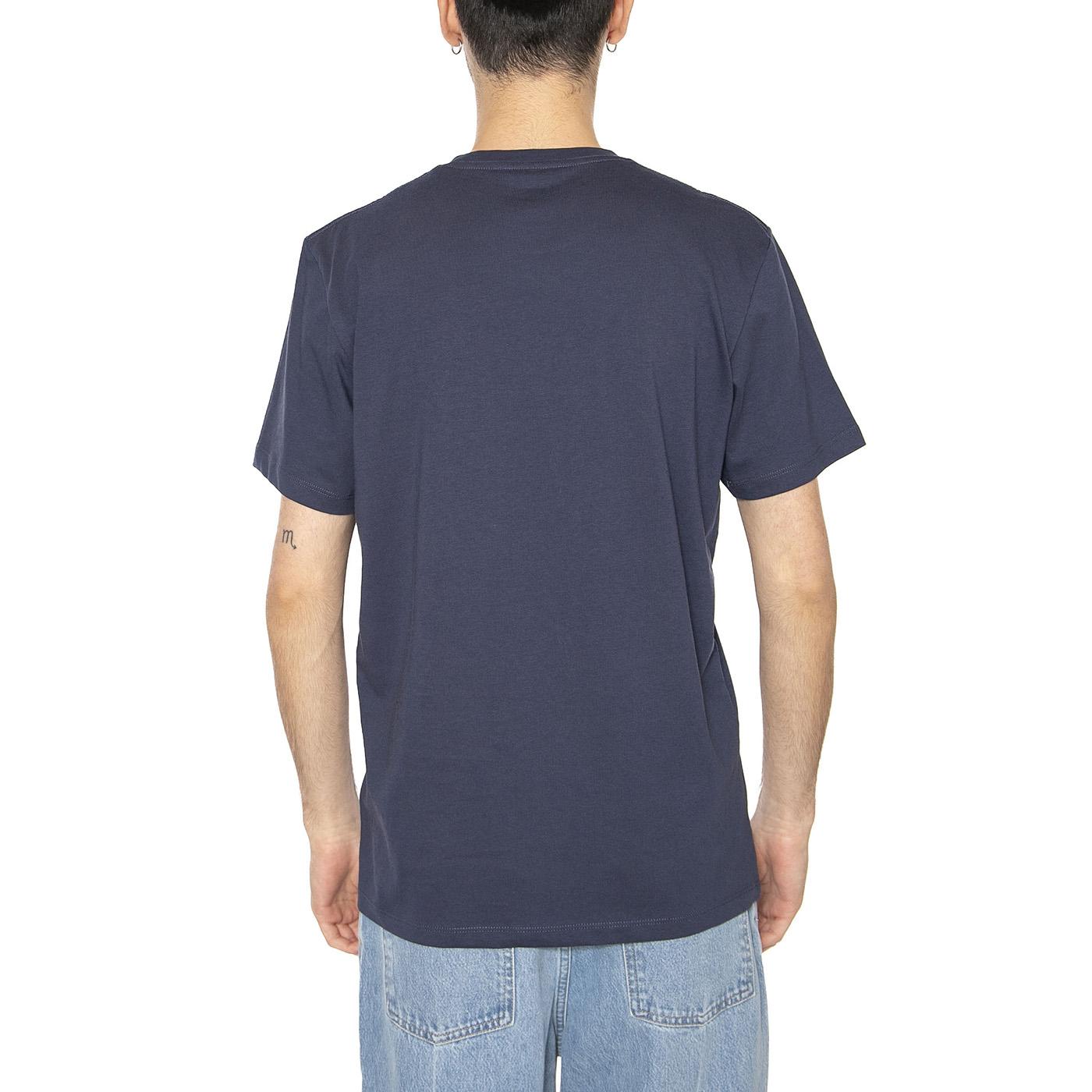 Sign Off Tee Navy - Maglietta Girocollo Uomo Blu 112350434 BL WRANGLER 