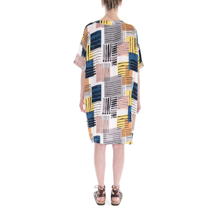 TUVA AOP Ws dress BLOCKS 181658-970  ELVINE 