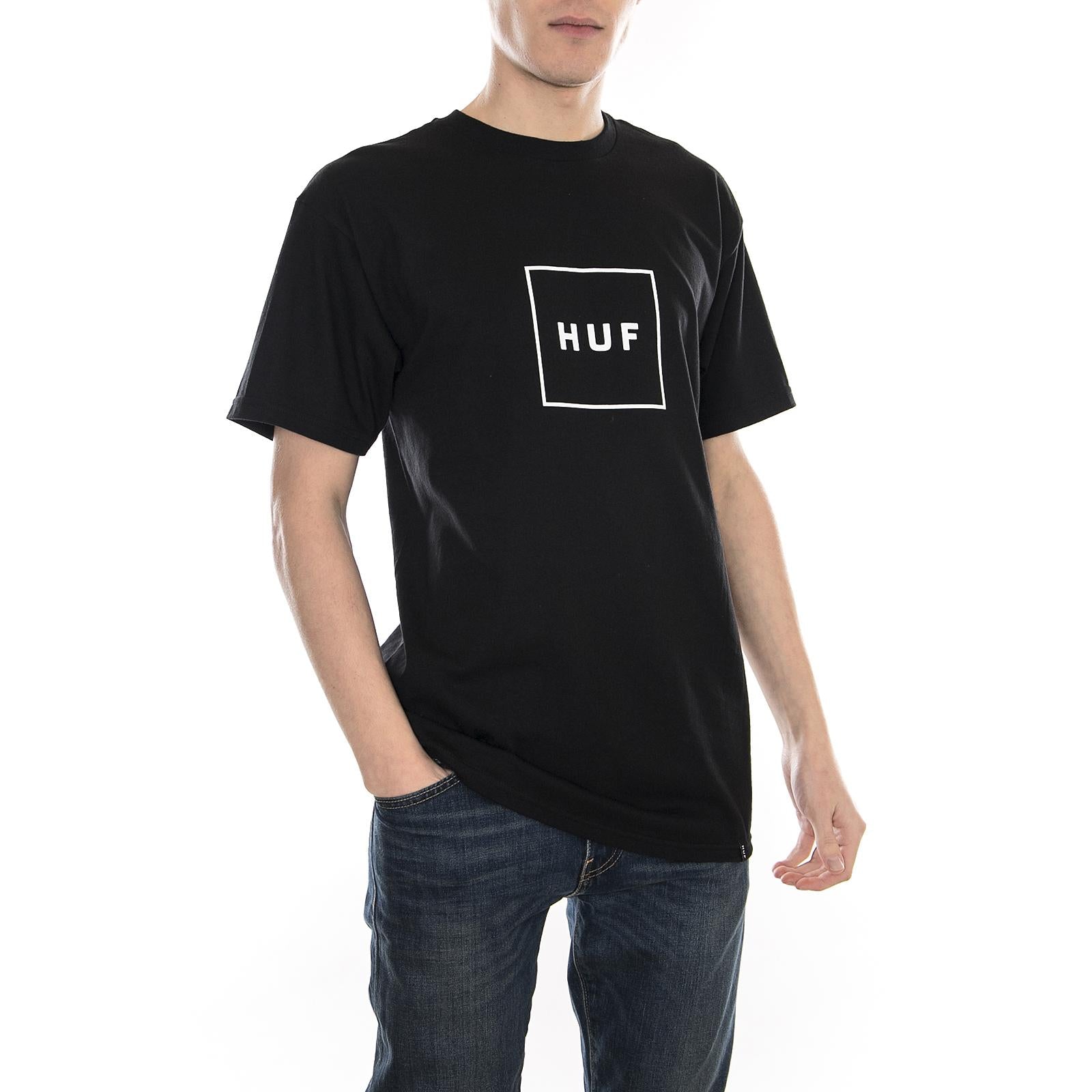 BOX LOGO S/S TEE BLACK TSBSC1118-BLACK  HUF 