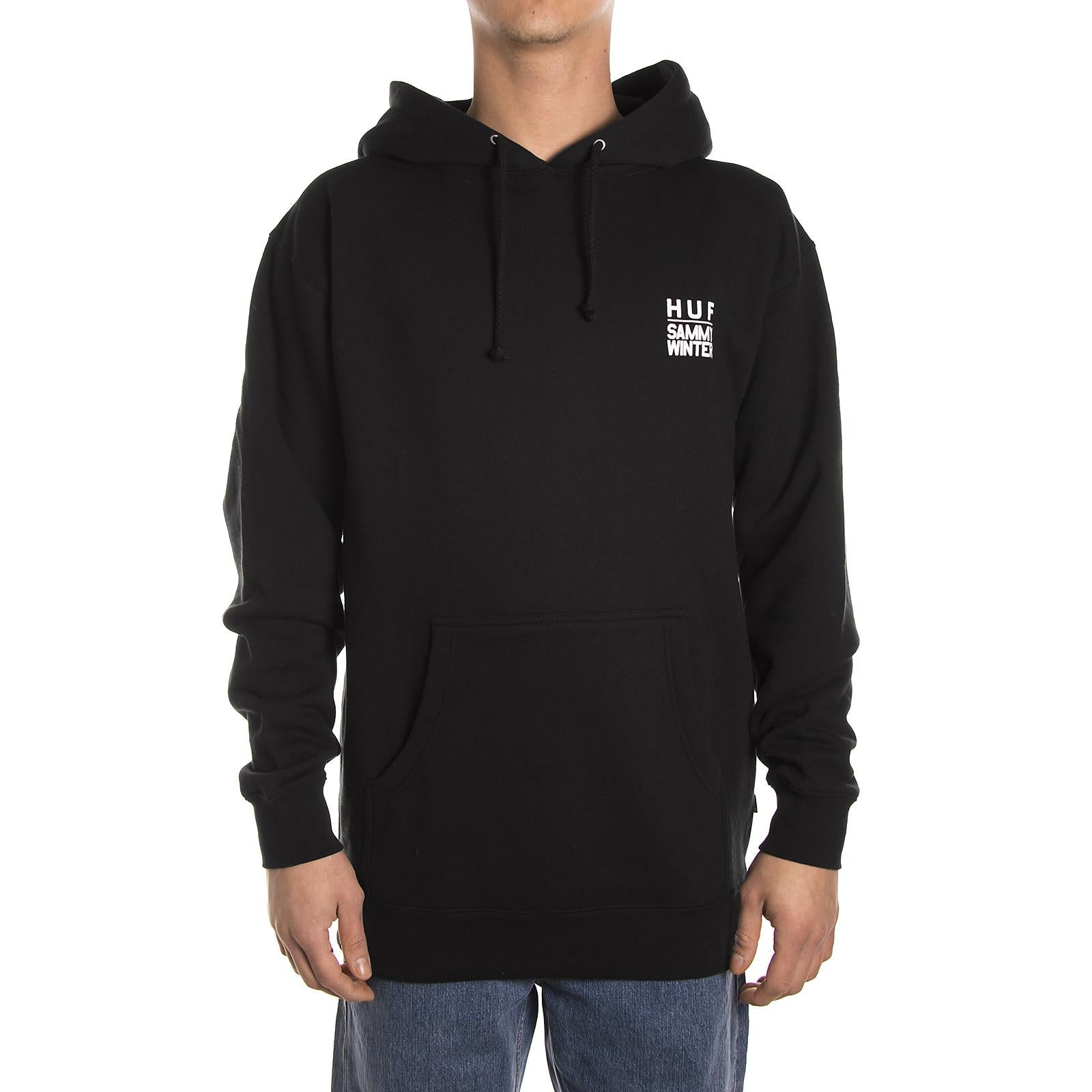 CLICHE X HUF PULLOVER HOODiNDY PF00009-BLACK  HUF 