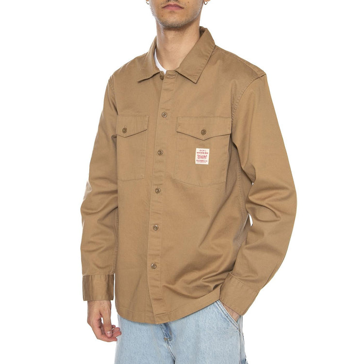 Autunno / Inverno - LS Workwer WW Tiger's Eye Twill Brown - Camicia Uomo Marrone 003O2-0001  LEVIS 