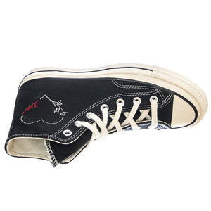 Chuck 70 - Scarpe Stringate Profilo Alto Uomo Nere / Black / Egret / Black US 6 171118C-374  CONVERSE 