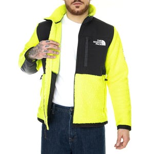 M Seasonal Denali Jacket Led Yellow - Giacca Uomo Gialla / Nera NF0A7X328NT1  THE NORTH FACE 