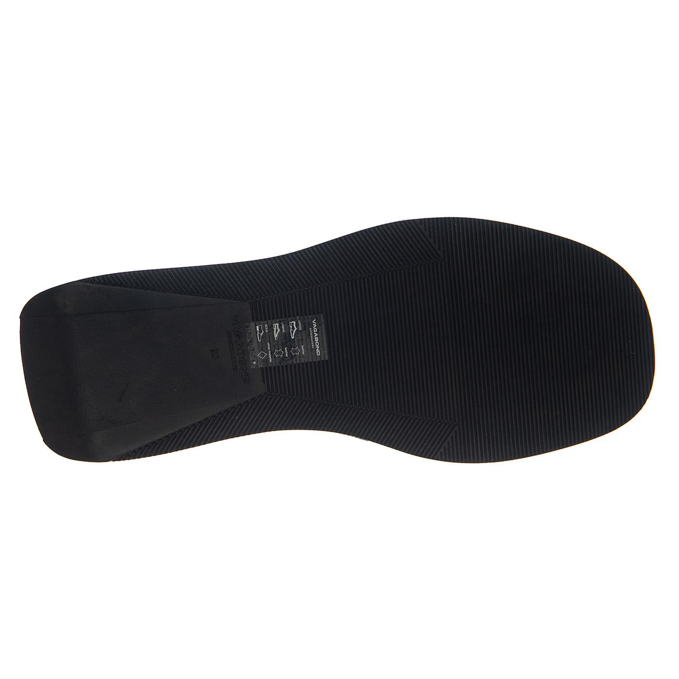 COURTNEY BLACK/BLACK COW LEATHER - Sandali Donna Neri VBS5334-201-92 . VAGABOND 