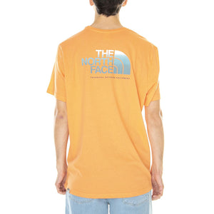M' D2 Graphic S/S Tee EU Dusty Coral Orange - Maglietta Girocollo Uomo Arancione NF0A83FQN6M1  THE NORTH FACE 