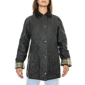 Beadnell Wax Jacket Sage - Giacca Invernale Donna Verde FW22-LWX0667-SG91 . BARBOUR 